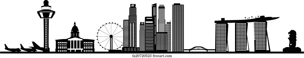 Free Art Print Of Singapore Skyline Freeart Fa