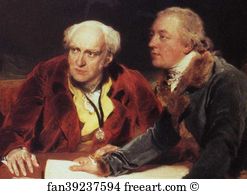 Baring Art Print - Sir Francis Baring, 1st. Bart. (1740-1810), John Baring (1730-1816) And Charles Wall. Detail