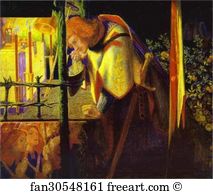 Galahad Art Print - Sir Galahad At The Ruined Chapel