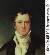Sir Humphry Davy 1778 1829 Art Print - Sir Humphry Davy (1778-1829). Detail