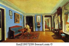 1830s Oil On Canvas The Tretyakov Gallery Art Print - Sitting-Room