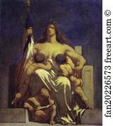 Sketch Art Print - Sketch For "la République"