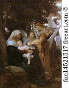 Song Art Print - Sketch For The Song Of The Angels