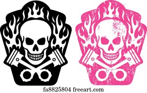 60 Clip Art Of Skull And Piston Tattoo Illustrations RoyaltyFree Vector  Graphics  Clip Art  iStock