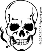 Free art print of Smoke skull. Skull made of smoke on black background ...