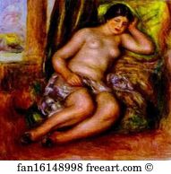 Odalisque Art Print - Sleeping Odalisque (Odalisque With Babouches)