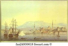 1820 Watercolor On Paper The Tretyakov Gallery Art Print - Smirna