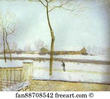Scotland Art Print - Snow Scene, Moret Station