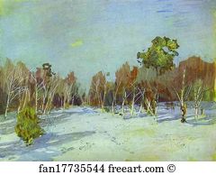 1880s Art Print - Snowbound Garden