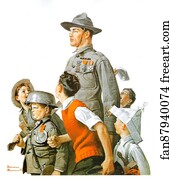 Hero Art Print - Soldier And Comrads