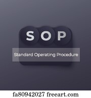 Free Art Print Of Sop Standard Operating Procedure, Vector. Sop 