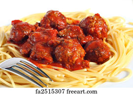 Free Art Print Of Plate Of Spaghetti And Meatballs A Plate Of Spaghetti And Italian Style Meatballs In A Tomato Sauce With A Fork Freeart Fa