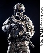 Military Art Print - Special Forces Soldier
