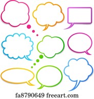 Free of charge Speech Bubbles Artwork Prints and Wall Art FreeArt image regarding Speech Bubble Printable identify Absolutely free Speech Bubbles Artwork Prints and Wall Art FreeArt