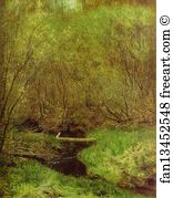 1882 Oil On Canvas The Tretyakov Gallery Art Print - Spring In The Forest