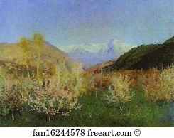1890 Oil On Canvas The Tretyakov Gallery Art Print - Springtime In Italy