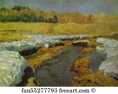 Springtime Art Print - Springtime. The Last Snow