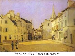Alfred Sisley Art Print - Square In Argenteuil (Rue De La Chaussée)
