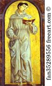 Cosme Tura Aka Cosimo Tura Art Print - St. Anthony Of Padua Reading