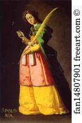 Francisco De Zurbarán Art Print - St. Apollonia