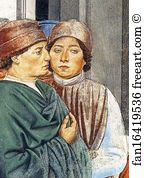 1464 65 Apsidal Chapel Of Sant Agostino Art Print - St. Augustine At The University Of Carthage. Detail