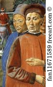 St Augustine Departing For Milan Detail Art Print - St. Augustine Departing For Milan. Detail