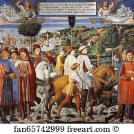 St Augustine Departing For Milan Art Print - St. Augustine Departing For Milan