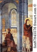 220 X 230 Cm Apsidal Chapel Of Sant Agostino Art Print - St. Augustine Leaving His Mother