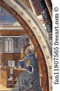 Vision Of St Augustine Art Print - St. Augustine's Vision Of St. Jerome
