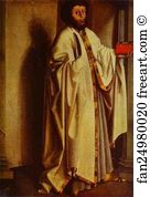 C 1435 Tempera On Wood Kunstmuseum Basel Art Print - St. Bartholomew