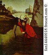 Tempera On Wood Kunstmuseum Basel Art Print - St. Christophorus