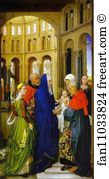 Columba Art Print - St. Columba Altarpiece. Presentation In The Temple. The Right Panel