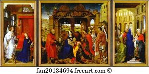 Columba Art Print - St. Columba Altarpiece