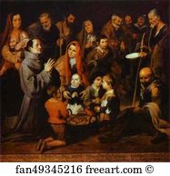 San Diego Art Print - St. Diego Giving Alms
