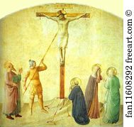 183 Art Print - St. Dominic With The Crucifix - Piercing Of The Christ's Side