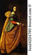 Francisco De Zurbarán Art Print - St. Elizabeth Of Portugal