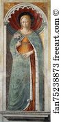 1464 65 Pillar Apsidal Chapel Of Sant Agostino Art Print - St. Fina