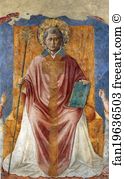 200 Art Print - St. Fortunatus Enthroned