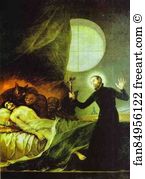 1788 Art Print - St. Francis Borgia Exorsizing
