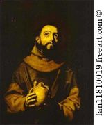 Jusepe De Ribera Art Print - St. Francis