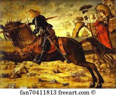 1504 1507 Art Print - St. George And The Dragon. Detail