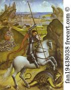 1432 Oil On Wood The National Gallery Art Print - St. George And The Dragon