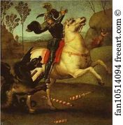 Oil On Panel Louvre Art Print - St. George