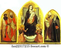 1422 Art Print - St. Giovenale Triptych
