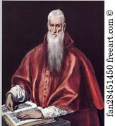 Oil On Canvas The Metropolitan Museum Of Art Art Print - St. Jerome As Cardinal