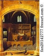 St Jerome In His Study Art Print - St. Jerome In His Study