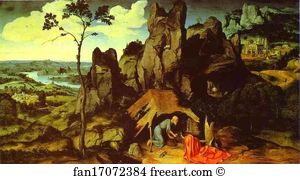 St Jerome In The Desert Art Print - St. Jerome In The Desert