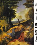 St Jerome In The Desert Art Print - St. Jerome In The Desert