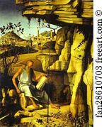 St Jerome In The Desert Art Print - St. Jerome In The Desert