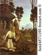St Jerome In The Wilderness Art Print - St. Jerome In The Wilderness